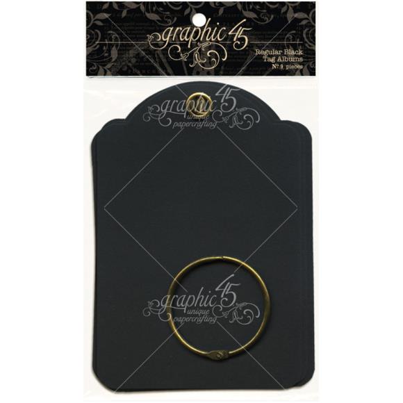 Graphic 45 Regular Tag Album, Black