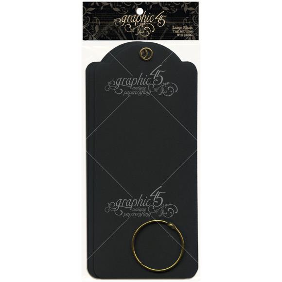 Graphic 45 Large Tag Album, Black