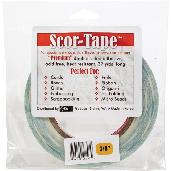 Scor-Tape Double-Sided Adhesive Tape - 3/8"