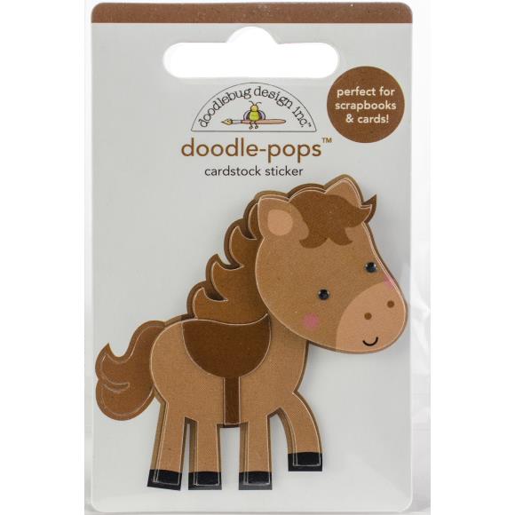 Doodlebug Doodle-Pops 3D Stickers - Giddy Up