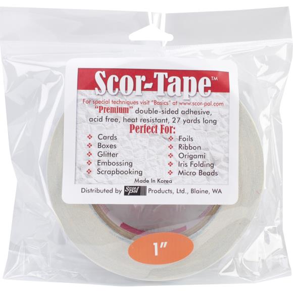 Scor-Tape Double-Sided Adhesive Tape - 1"