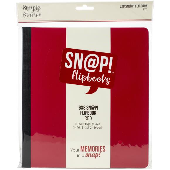Simple Stories Sn@p! Flipbook 6"X8" - Red