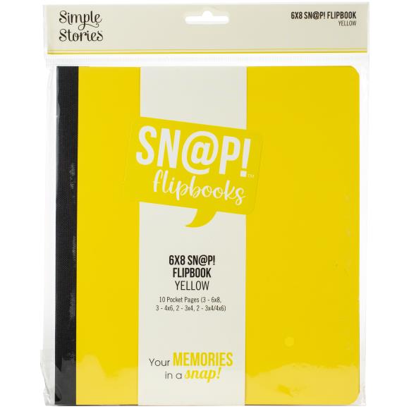 Simple Stories Sn@p! Flipbook 6"X8" - Yellow