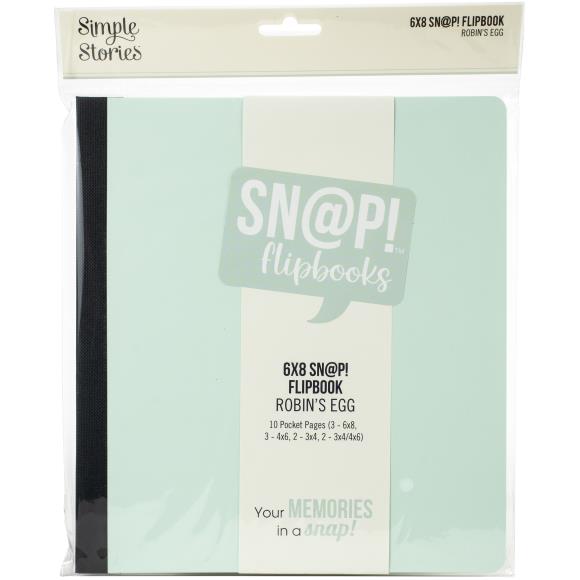 Simple Stories Sn@p! Flipbook 6"X8" - Robin's Egg