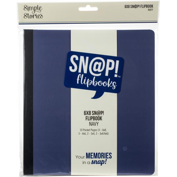 Simple Stories Sn@p! Flipbook 6"X8" - Navy