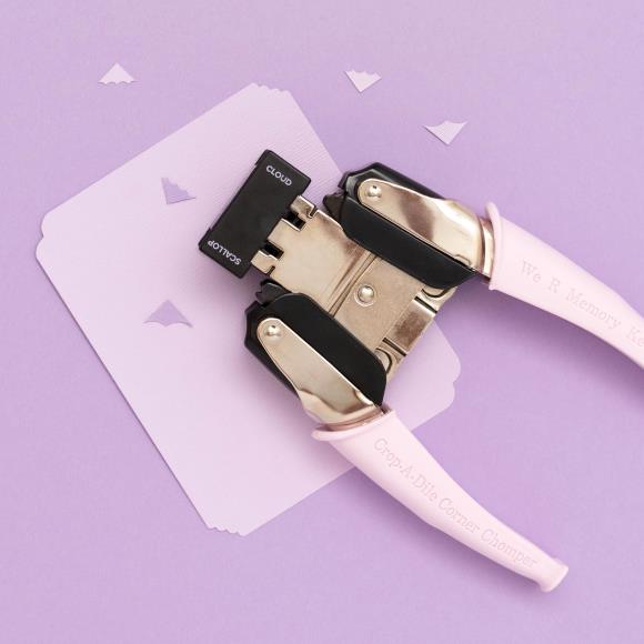We R Keepers - Crop-A-Dile Retro Corner Chomper Tool - Scallop & Cloud