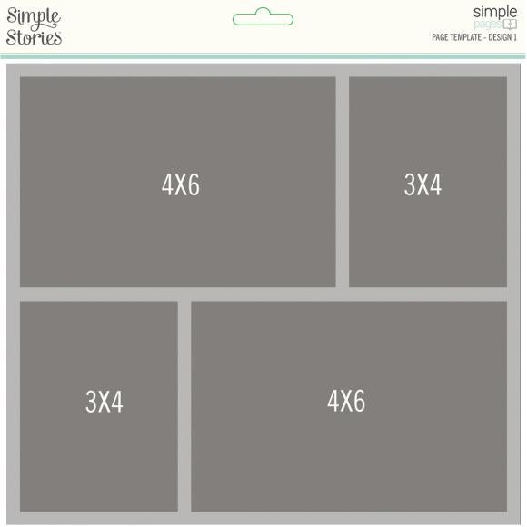 Simple Stories - Simple Pages Page Template - Design 1