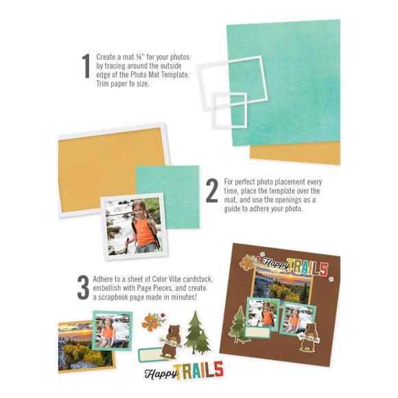 Simple Stories - Simple Pages Page Template - Photo Mat Templates