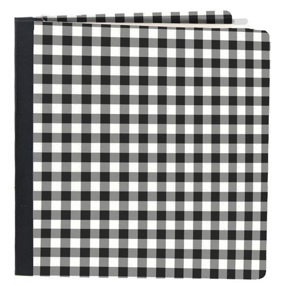 Simple Stories Sn@p! Flipbook 6"X8" - Black Buffalo Check
