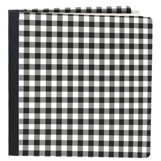Simple Stories Sn@p! Flipbook 6"X8" - Black Buffalo Check