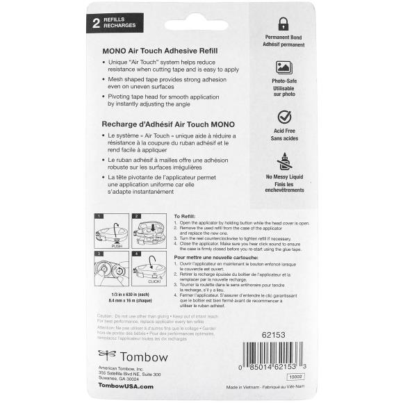 Tombow MONO Air Touch Refill 2/Pkg