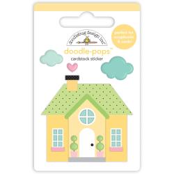 Doodlebug Doodle-Pops 3D Stickers - Cozy Cottage