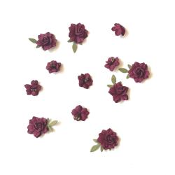 49 And Market Florets Paper Flowers - Plum
