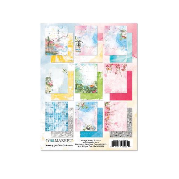 49 and Market - Vintage Artistry Sunburst Collection - 6 x 8 Paper Pack