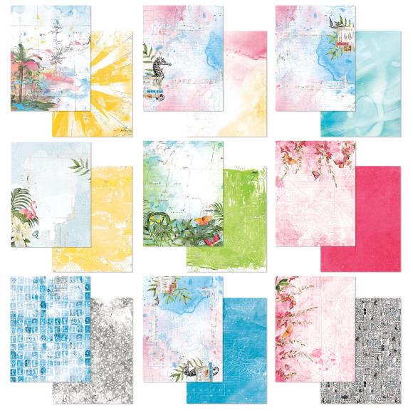 49 and Market - Vintage Artistry Sunburst Collection - 6 x 8 Paper Pack