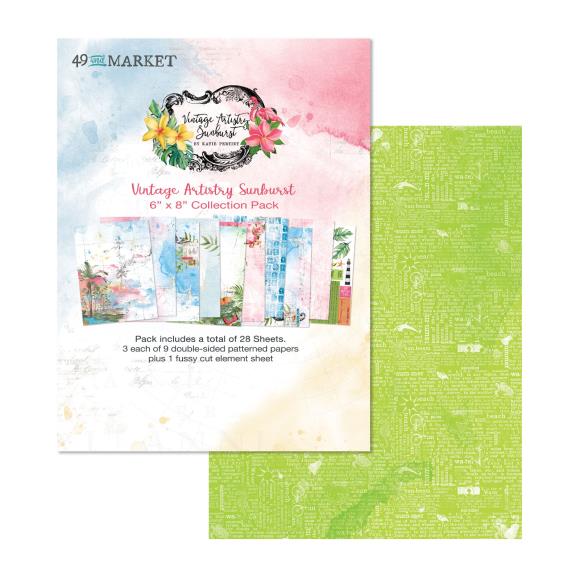 49 and Market - Vintage Artistry Sunburst Collection - 6 x 8 Paper Pack