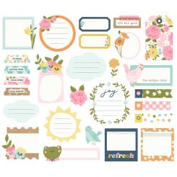 Simple Stories - Fresh Air Collection - Ephemera - Journal Bits
