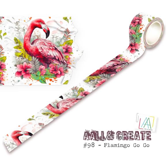AALL and Create Layer It Up Washi Tape - Flamingo Go Go