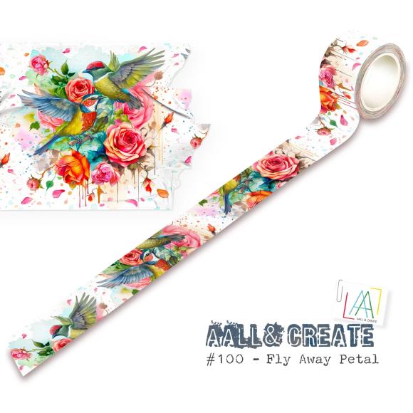 AALL and Create Layer It Up Washi Tape - Fly Away Petal