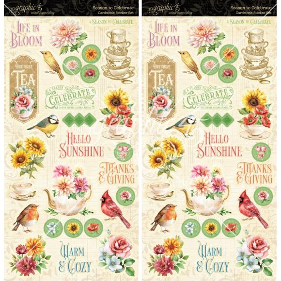 Graphic 45 - Season To Celebrate - Cardstock Stickers