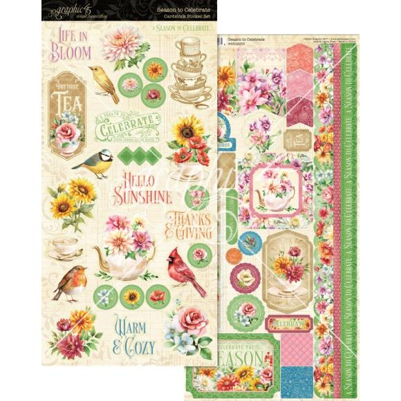 Graphic 45 - Season To Celebrate - Cardstock Stickers
