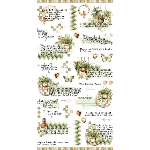 49 and Market Cottagecore Collection - Rub-On Transfer Set