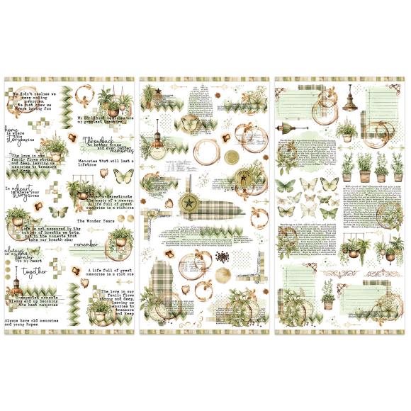 49 and Market Cottagecore Collection - Rub-On Transfer Set