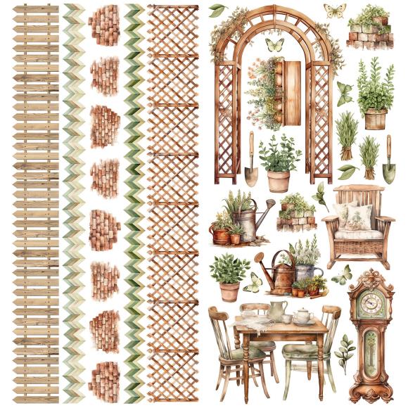 49 and Market - Cottagecore Collection - Laser Cut Elements