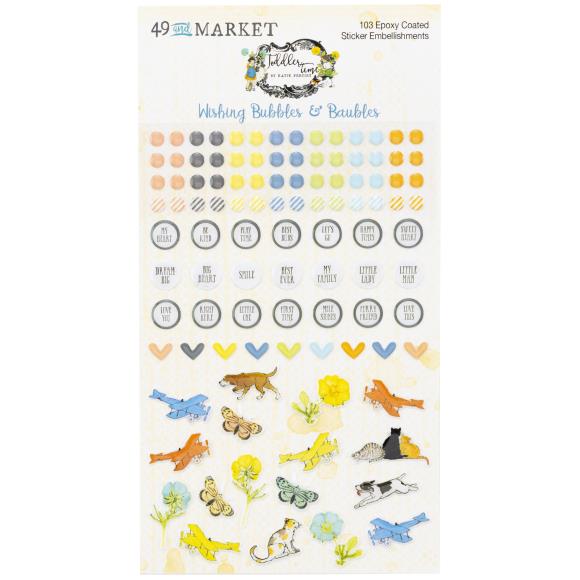 49 and Market - Toddler Time - Wishing Bubbles & Bauble Stickers