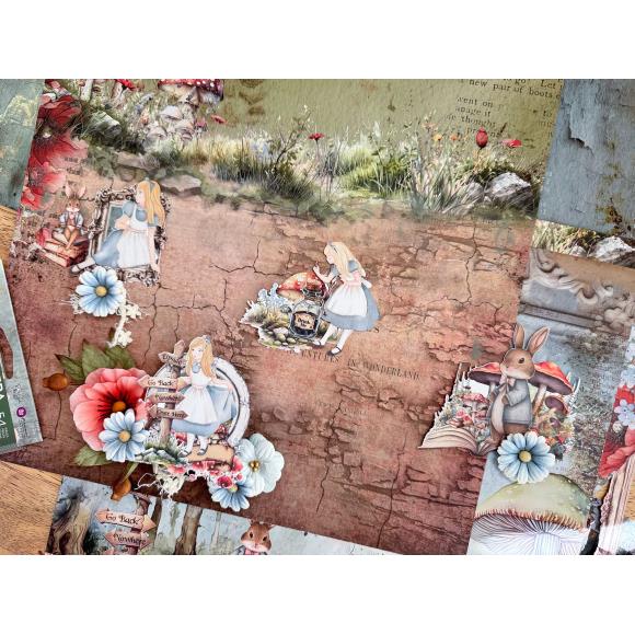 Prima Marketing - Return To Wonderland Collection - Ephemera - Wonderland Keepsakes
