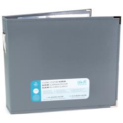 We R Memory Keepers - 12"X12" Classic Leather D-Ring Album -Charcoal