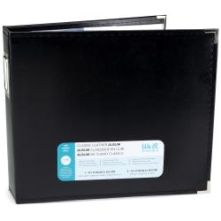 We R Memory Keepers - 12"X12" Classic Leather D-Ring Album - Black