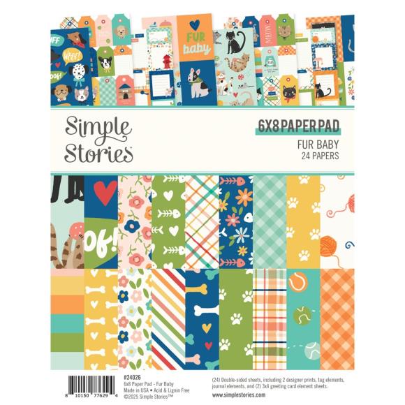Simple Stories - Fur Baby 6 x 8 Paper Pad