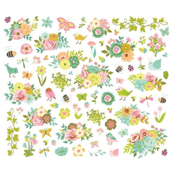 Simple Stories - Tea Garden - Floral Bits