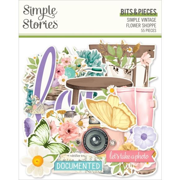Simple Stories - Simple Vintage Flower Shoppe - Ephemera- Bits & Pieces