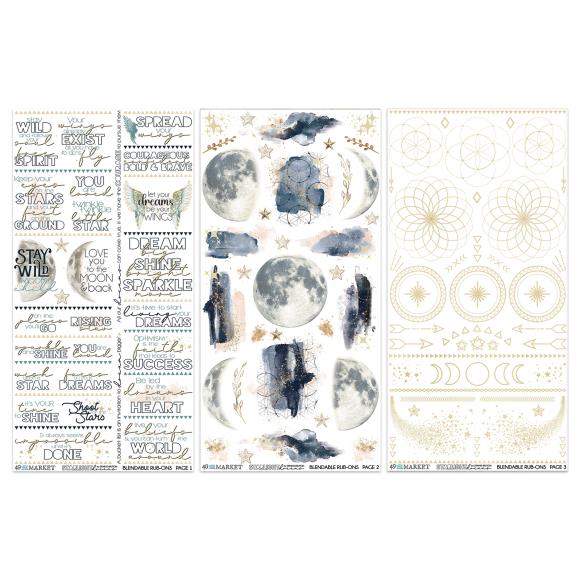 49 and Market - Starlight Dreams - Blendable Rub-On Transfers