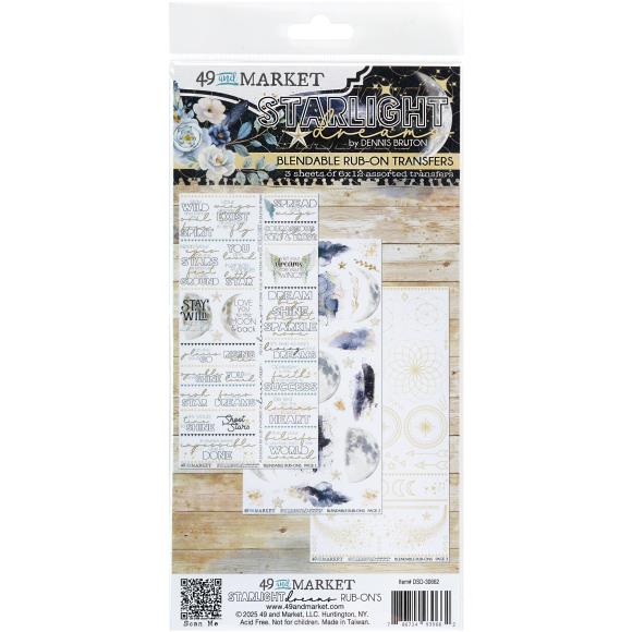 49 and Market - Starlight Dreams - Blendable Rub-On Transfers