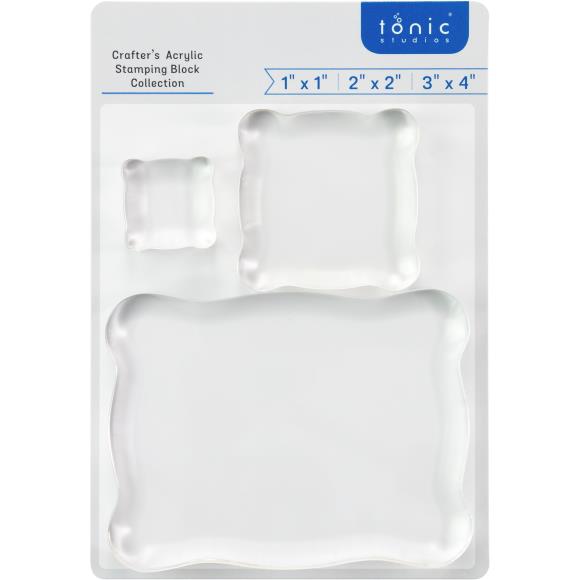 Tonic Studios Acrylic Stamping Blocks - 3-Piece Set