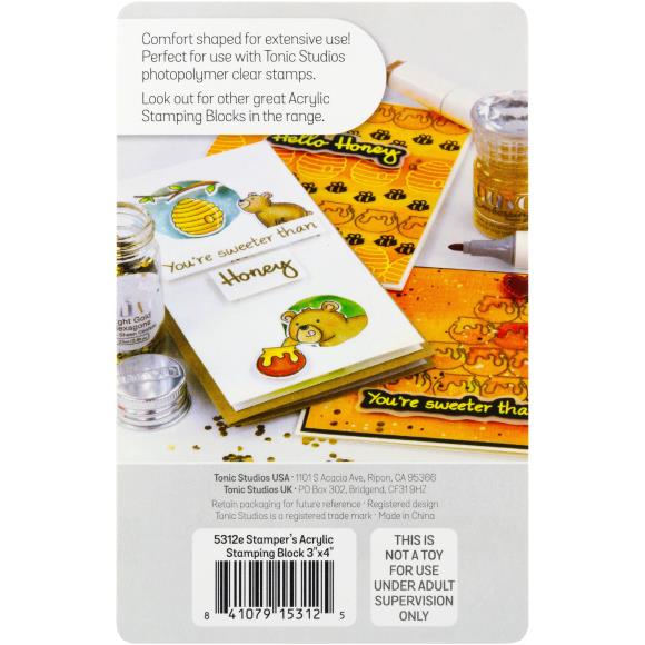 Tonic Studios Acrylic Stamping Block - 3" x 4"