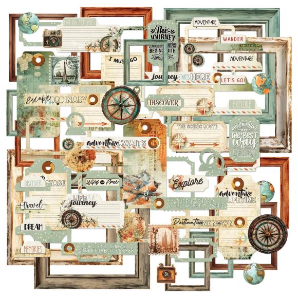 49 and Market - Wanderlust Explorer -Die-Cut Elements
