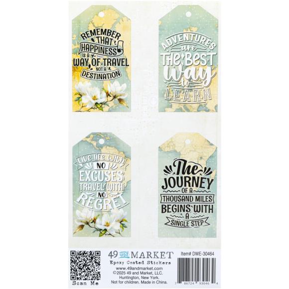 49 and Market - Wanderlust Explorer - Epoxy Coated Stickers