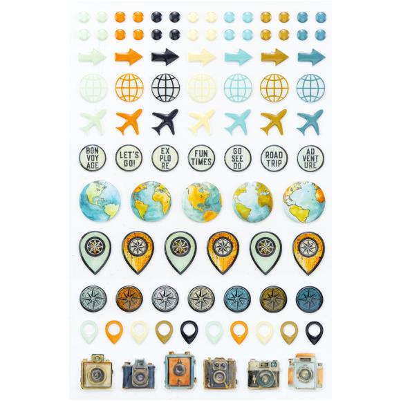 49 and Market - Wanderlust Explorer - Epoxy Coated Stickers