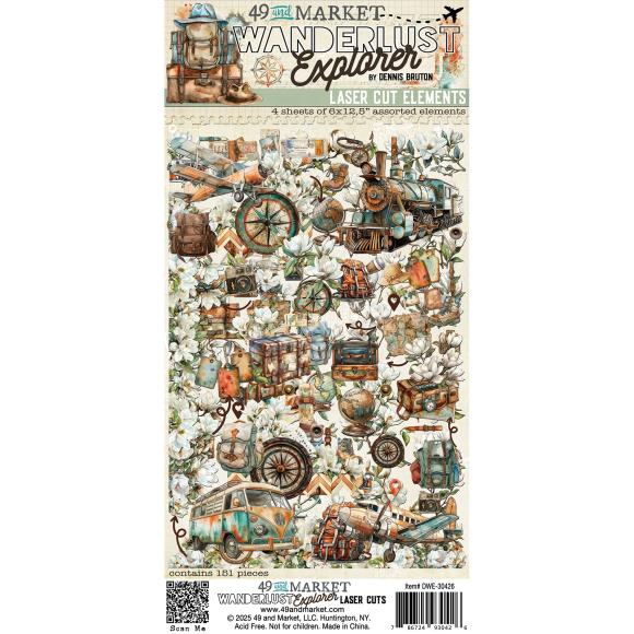 49 and Market - Wanderlust Explorer Collection - Laser Cut Elements