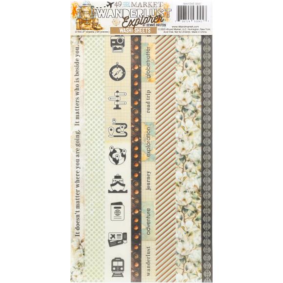49 and Market - Wanderlust Explorer - Washi Sheets