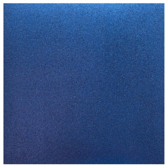 American Crafts Cardstock 12"X12" - Glitter Denim
