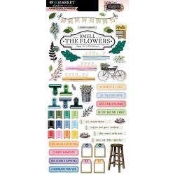 49 and Market - The Flower Emporium by Vicki Boutin - Cardstock Stickers