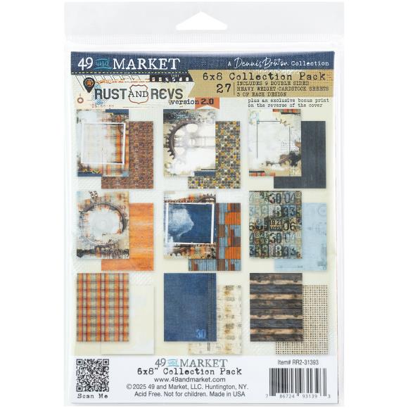 49 and Market - Rust and Revs 2.0 Collection - 6 x 8 Paper Pack