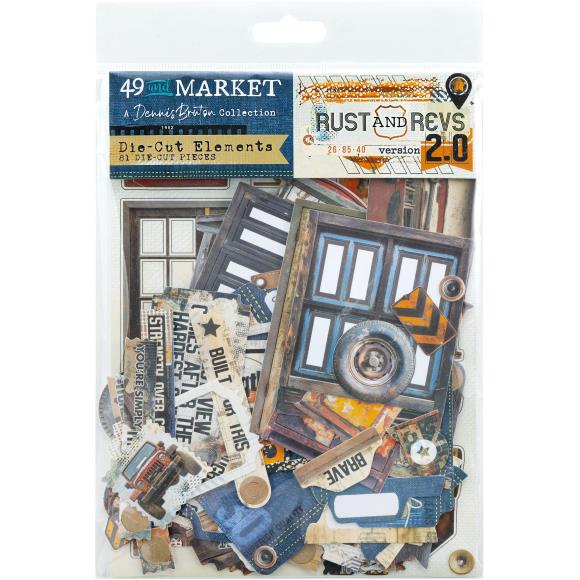49 and Market - Rust and Revs 2.0 Collection - Die-Cut Elements