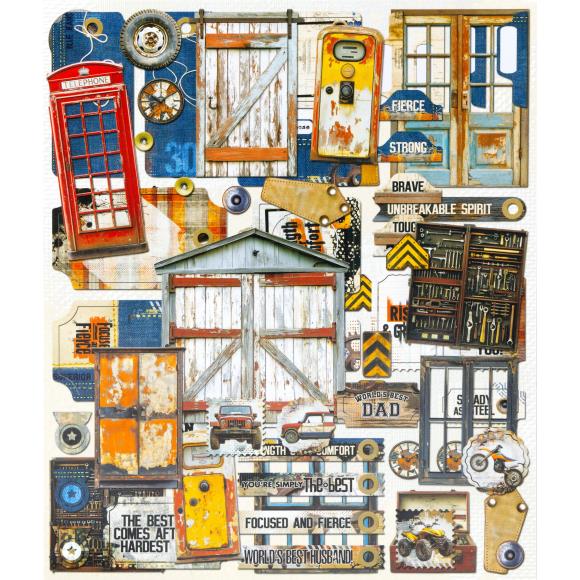 49 and Market - Rust and Revs 2.0 Collection - Die-Cut Elements