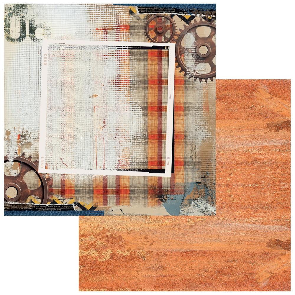 49 and Market - Rust and Revs 2.0 Collection - 12x12 Double-Sided Paper - Handsome